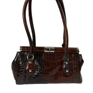 Baci Brown Patent Leather Doctor style bag